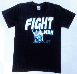 FIGHT MAN Tシャツ Black（胸面）