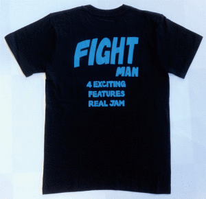 FIGHT MAN Tシャツ Black（背面）