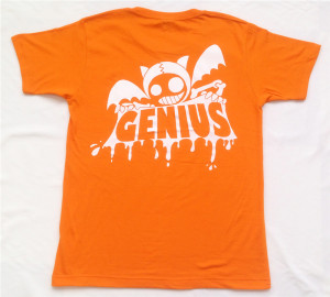 Genius「オレンジ」Tシャツ（背面）