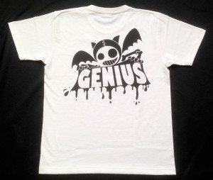 Genius「ホワイト」Tシャツ（背面）
